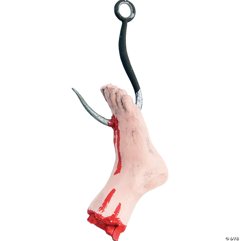 41" Hanging Meat Hook Severed Foot Decoration - image 1