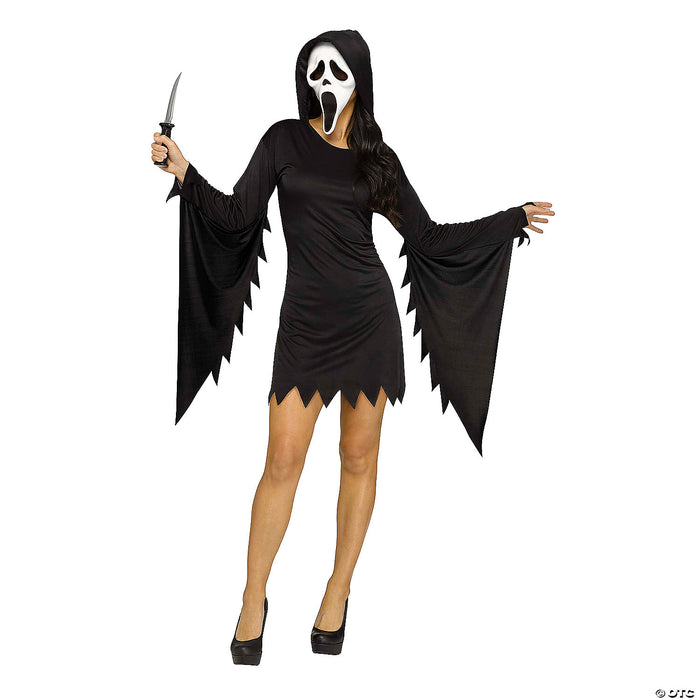 Ghost Face Glamour Costume - Chic Horror Elegance! 👻💃