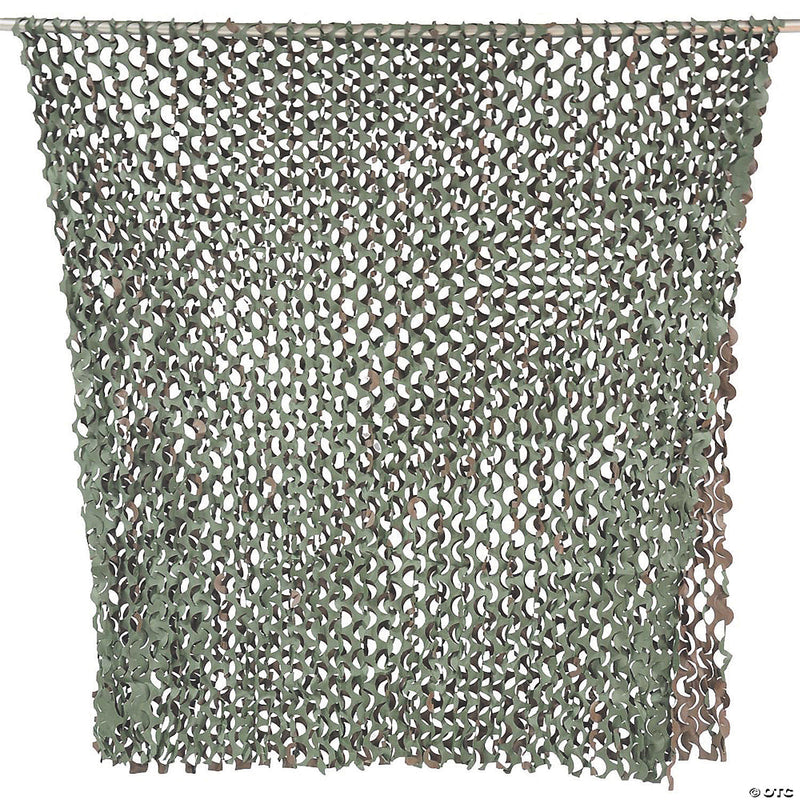 4' x 10' Green & Brown Camoflage Net Decoration - image 1