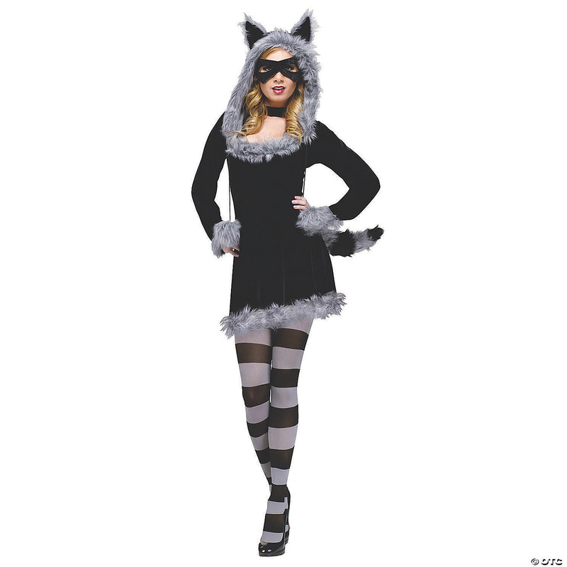 Women’s Racy Raccoon Costume - Medium/Large - WOMEN 10-14 - image 2