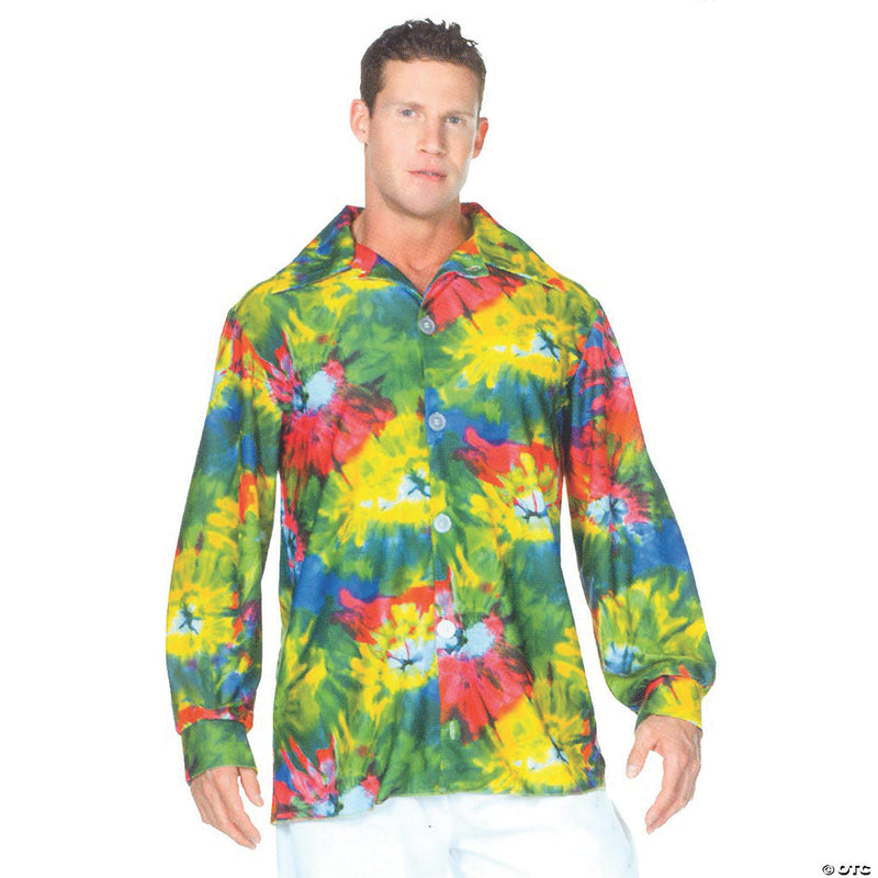 Men's 60's Tie Dye Shirt Costume - ONE SIZE - image 1