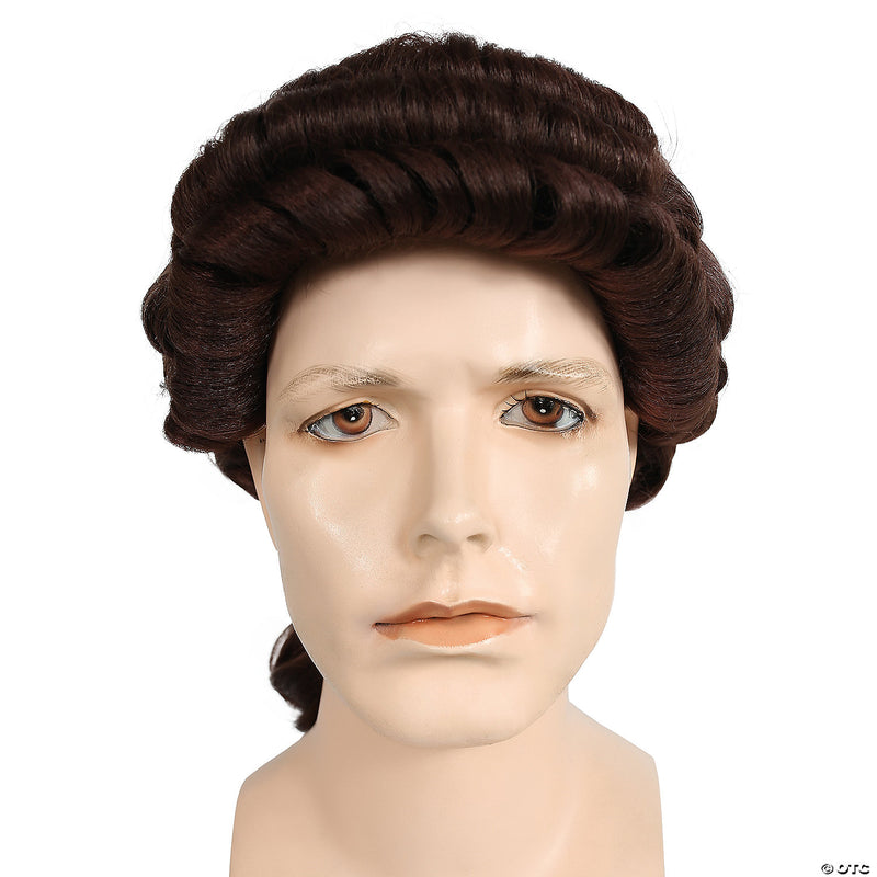 Men's Bargain Barrister Wig - BROWN-MEDIUM - image 1