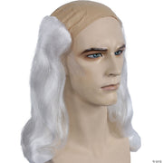Men's Bargain Ben Franklin Wig - GRAY - image 2