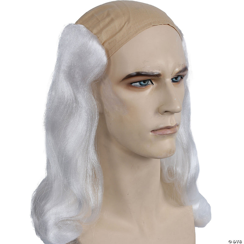 Men's Bargain Ben Franklin Wig - GRAY - image 2