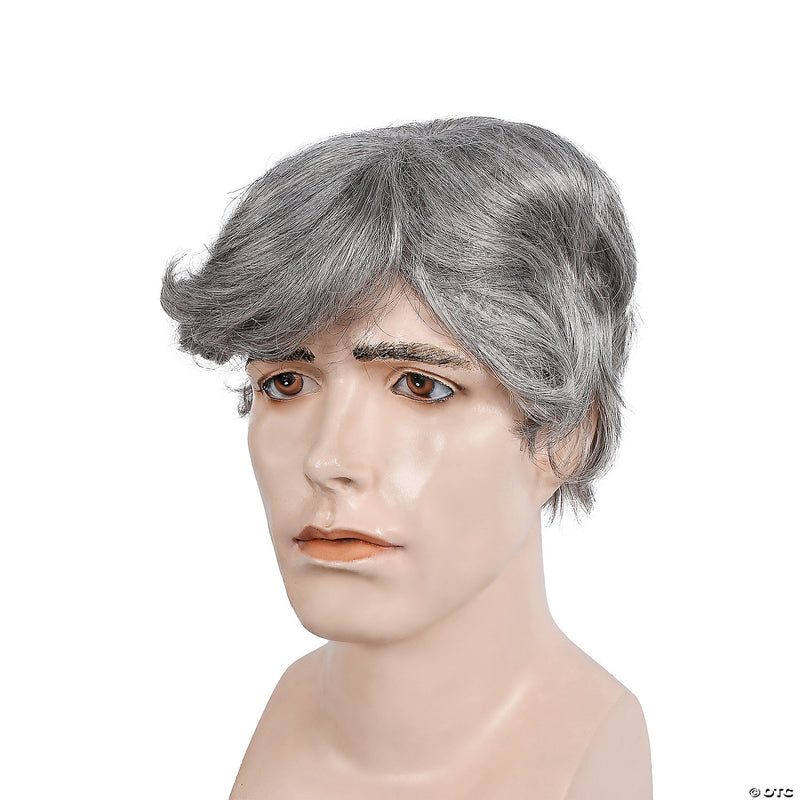 Wavy and Straight Men's Wig - BROWN-DARK - image 1