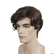 Wavy and Straight Men's Wig - BROWN-DARK - image 2