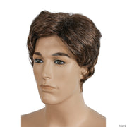 Wavy and Straight Men's Wig - BROWN-DARK - image 3