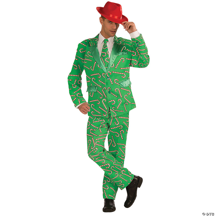 Festive Candy Cane Suit Costume for Men
