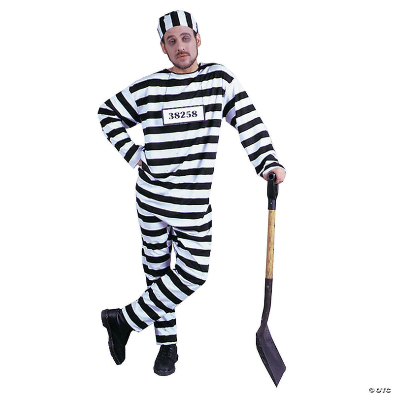 Classic Convict Men's Costume - Standard - XLARGE - image 1