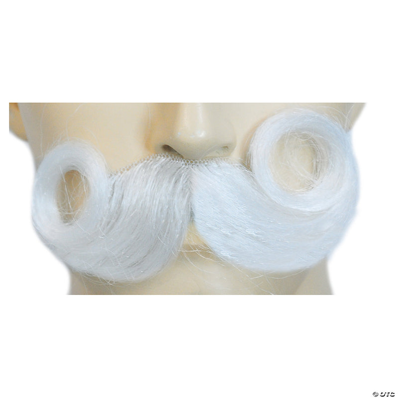 Men's Curled Santa Mustache - NATURAL - image 2