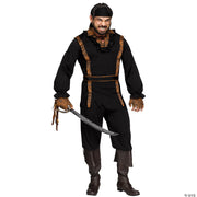 Men's Dark Pirate Costume - One Size Fits Most - image 2