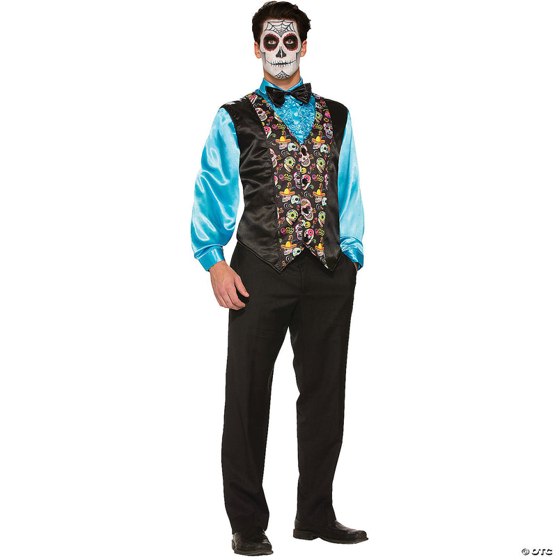 Men's Day Of The Dead Vest | Costume-shop.com - image 1