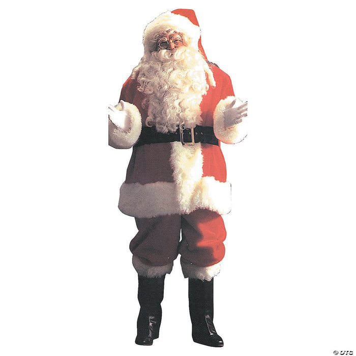 Men's Deluxe Santa Suit Costume - Plus Size
