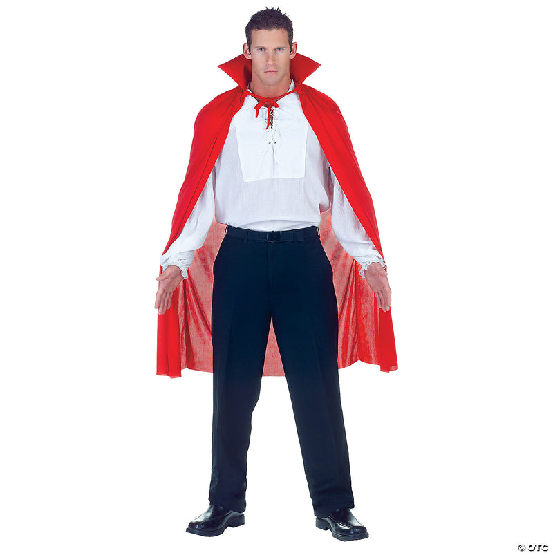 Men's Dracula Cape Red | Costume-shop.com - TWO-TONE-BLACK CROWN/RED BRIM - image 1