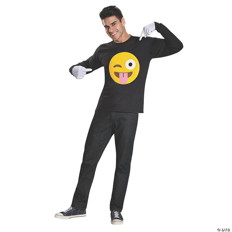 Men's Emoji Smile Party Costume Kit | Costume-Shop.com - image 1