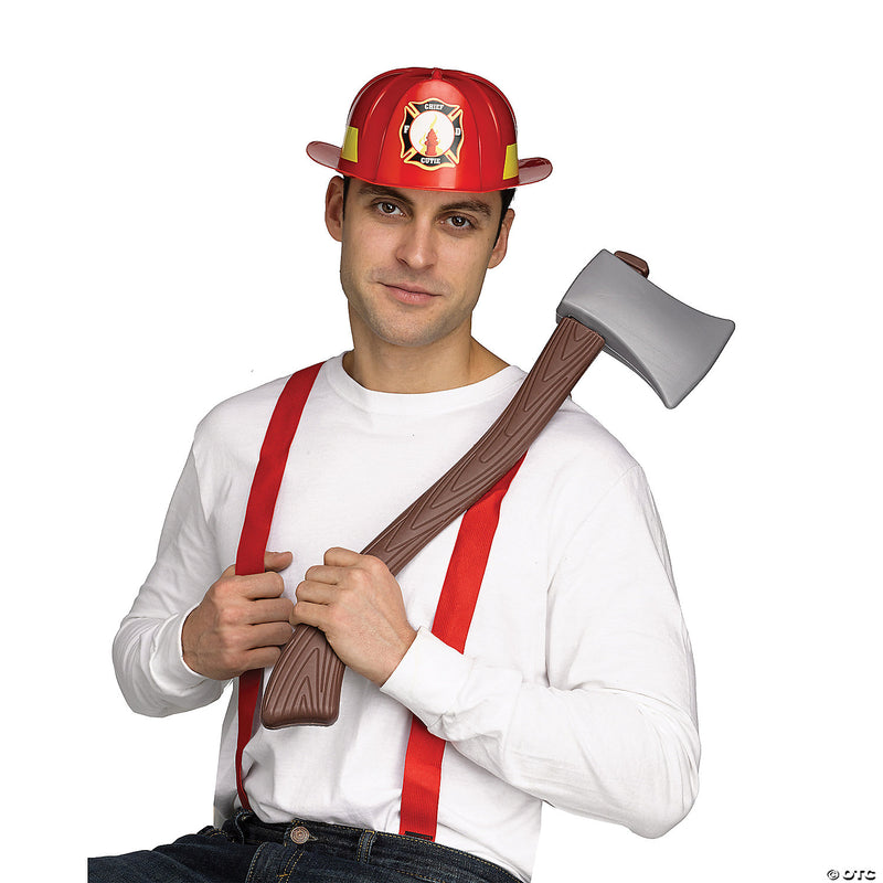 Mens Fireman Costume Kit - image 1