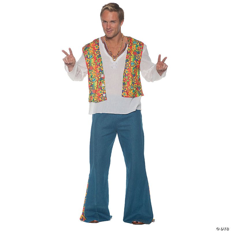 Men's Flower Hippie Vest - image 1