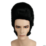 Men's Gigantic Elvis Wig - BLACK - image 1