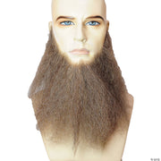 Men's Human Hair 10" Long Full-Face Beard - BLACK - image 2