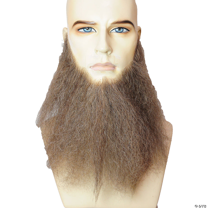 Men's Human Hair 10" Long Full-Face Beard - BLACK - image 2