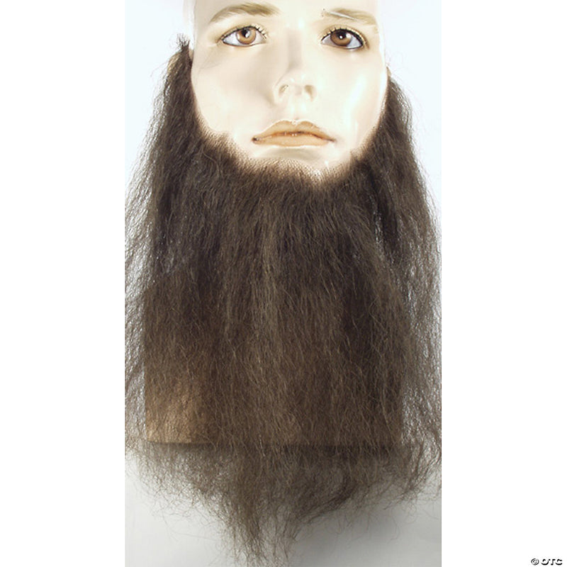 Men's Human Hair 10" Long Full-Face Beard - BLACK - image 3