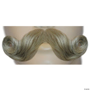 Men's Human Hair Extra Full Curl Mustache - CHAMPAGNE BLONDE - image 1