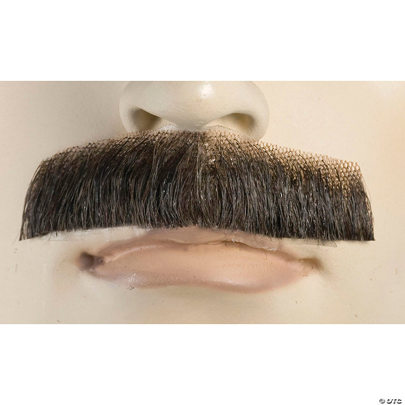 Men's Human Hair Mustache - BLACK - image 1