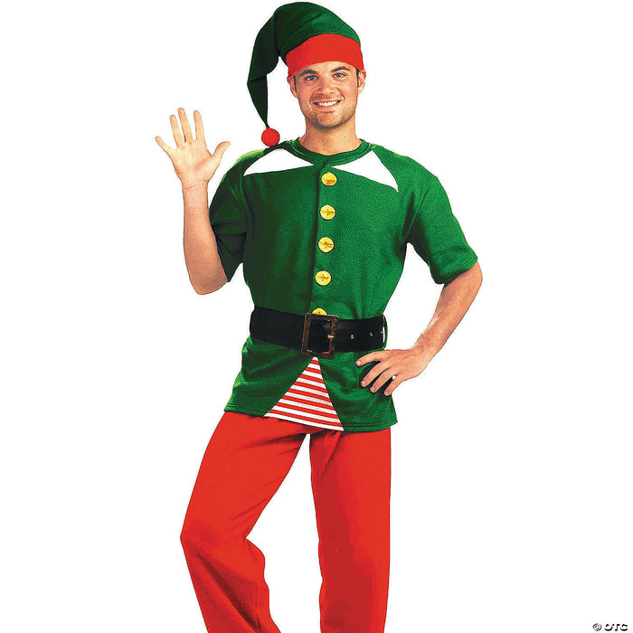 Men's Jolly Elf Costume Kit