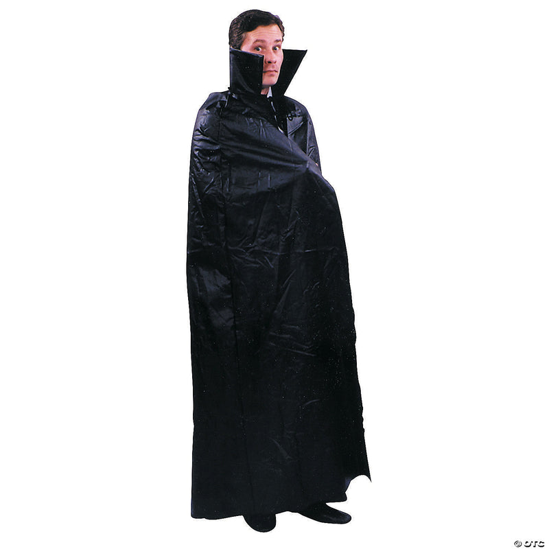 Men's Leather Like Dracula Cape Costume - Standard - ONE SIZE - image 1