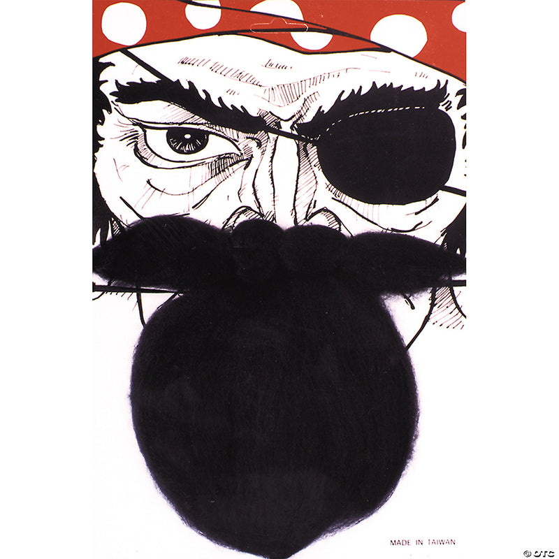 Men's Nautical Pirate Beard - BLACK - image 1
