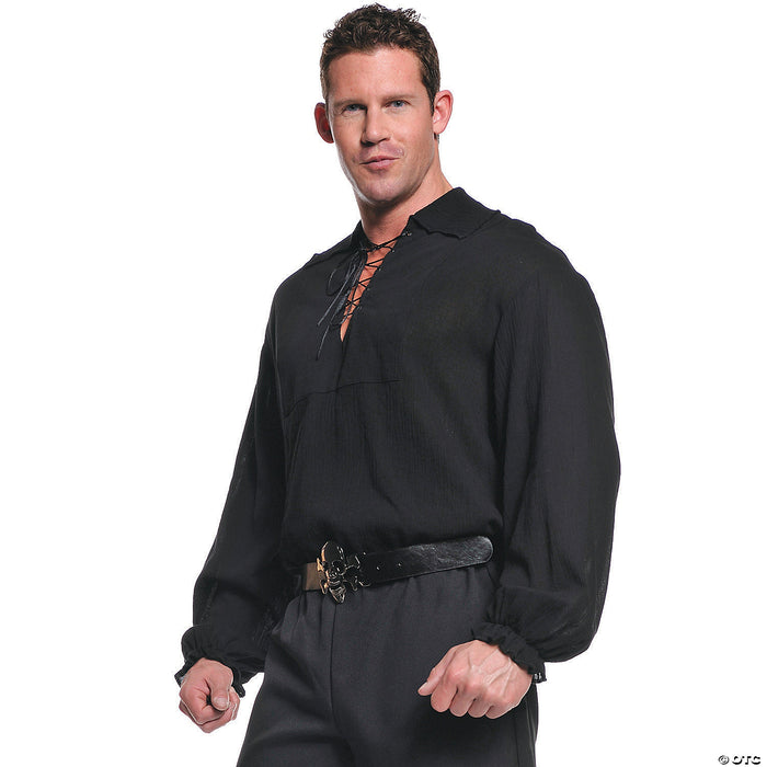 Men's Black Pirate Costume  - Standard