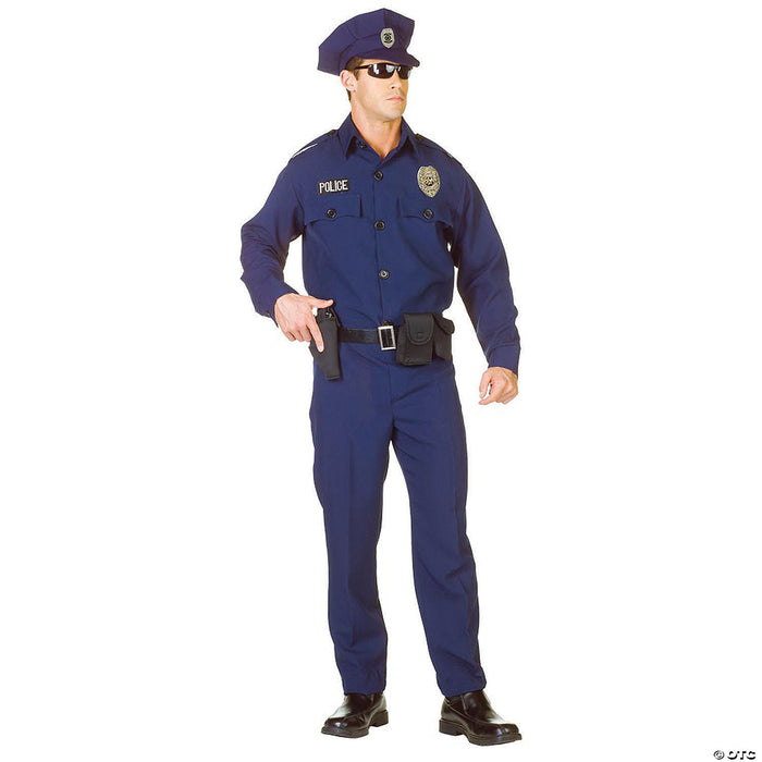 Men's Plus Size Police Officer Costume - Enforce Fun at Your Next Party! 🚔👮