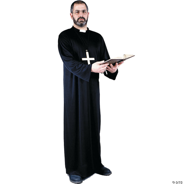 Men's Plus Size Priest Costume