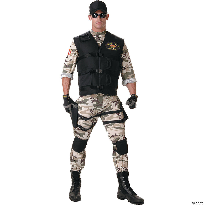 Men's Seal Team Costume 2 - Command the Room as an Elite Soldier! 🎖️👤 - XLARGE - image 1