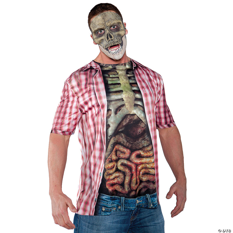 Men's Skeleton Shirt - BLUE - image 2