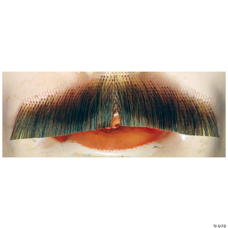 Men's Standard Human Hair Mustache - BLACK - image 1