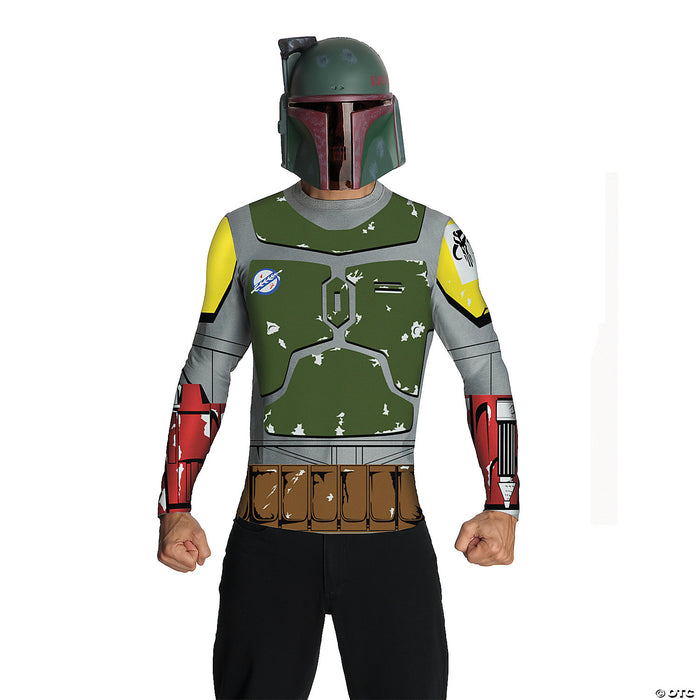 Men's Star Wars Classic Boba Fett Top & Mask Costume Kit