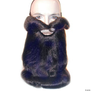 Men's Synthetic Mustache - BLACK - image 3
