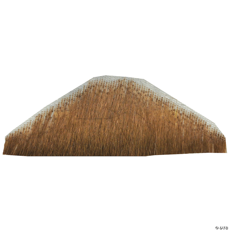 Men's Triangle Human Hair Mustache - BROWN - image 1