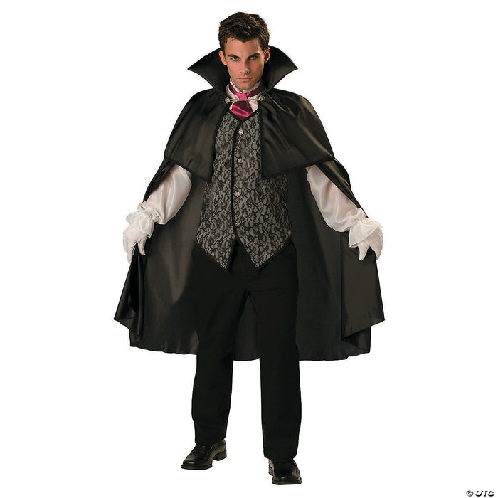 Men's Vampire with Cape Costume - Large