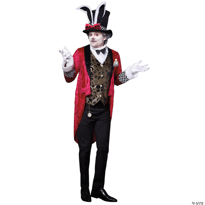 Men's White Rabbit Costume