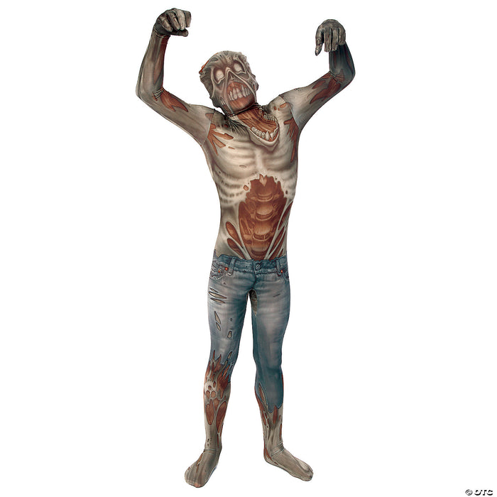 Men's Zombie Morphsuit Costume - A Horrifying Twist to Any Event! 🧟👖