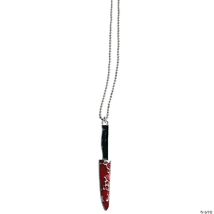 Metal Bloody Knife Necklace