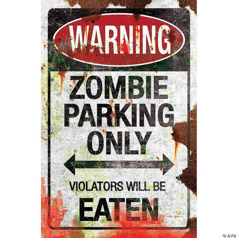 Metal Zombie Parking Sign - image 1