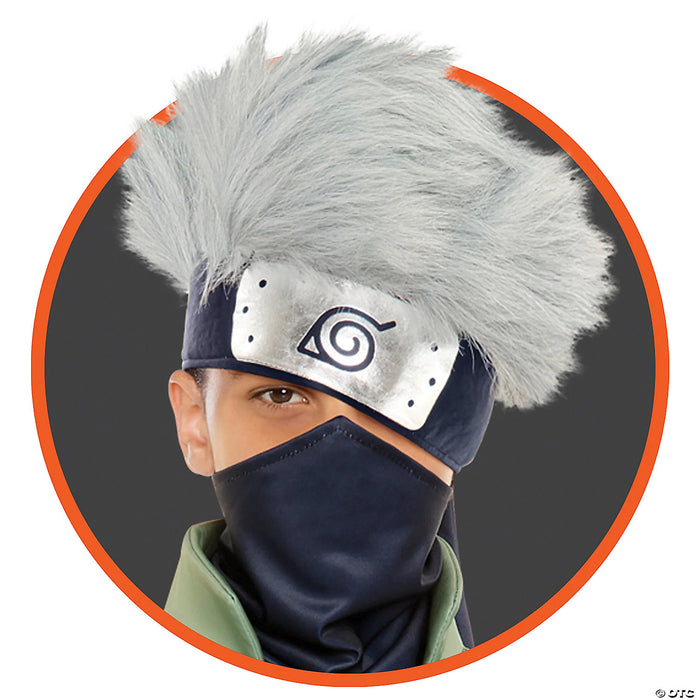 Naruto Kakashi Headband with Hair