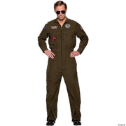 Navy Top Gun Pilot Jumpsuit Costume | Costume-shop.com - ONE SIZE - image 2