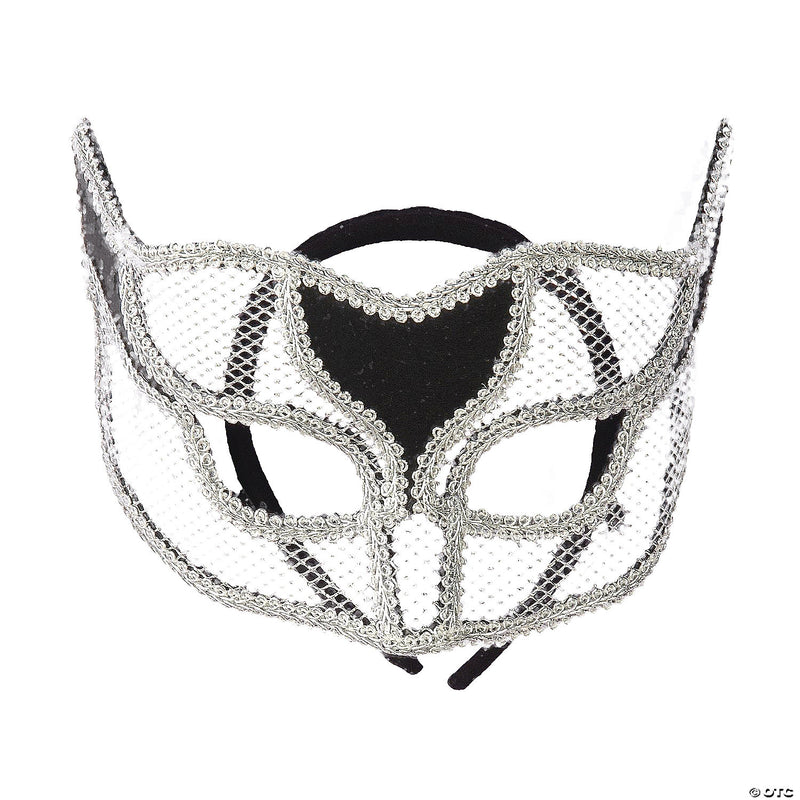Elegant Netted Venetian Mask - GOLD - image 2