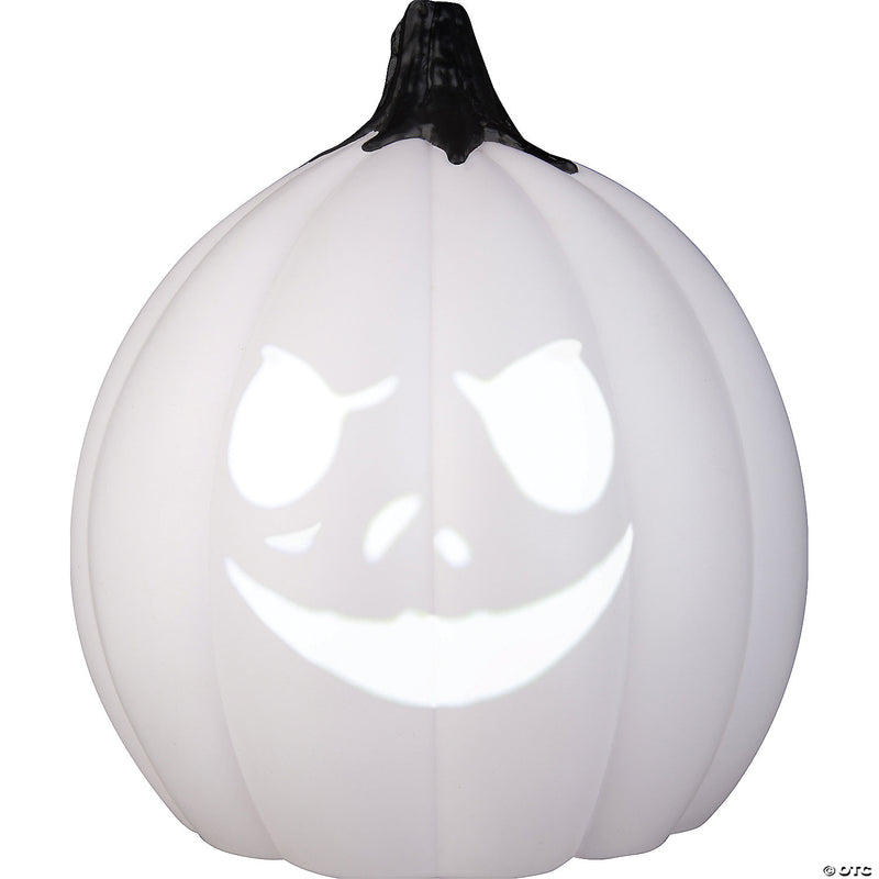 Nightmare Before Christmas Jack Skellington White Singing Pumpkin Halloween Decoration - image 1