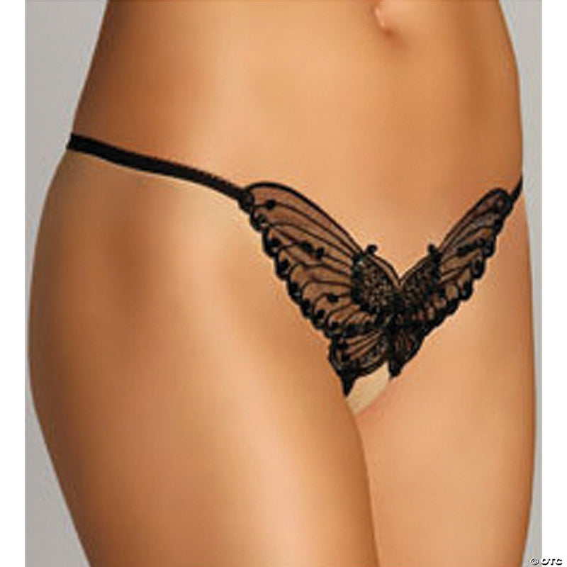 Panty Crotchless Black - image 1