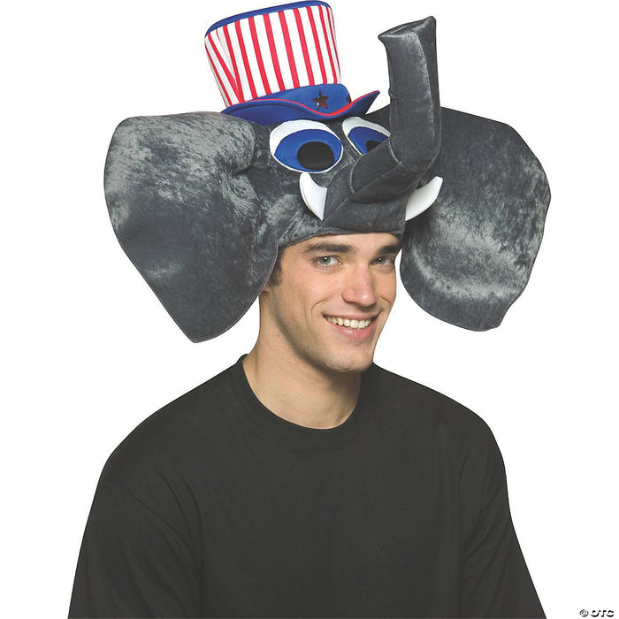 Patriotic Republican Elephant Hat